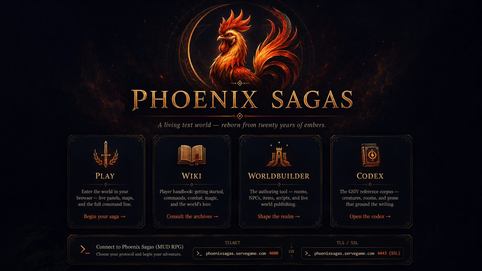 Phoenix Sagas title artwork